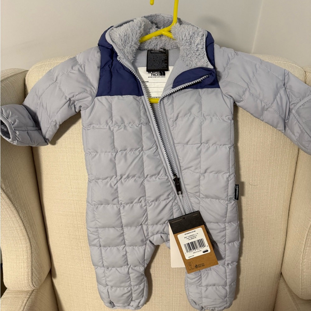 The North Face Blue Baby Snowsuit